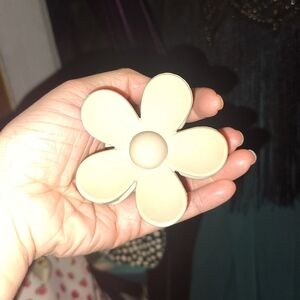 Beige Flower-Shaped Accessory